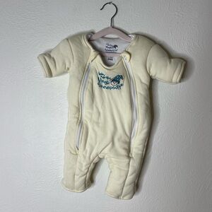 Bundle 2 Baby Merlin’s Magic Sleepsuits Yellow Cotton Size 3‑6 Months 12‑18 lbs